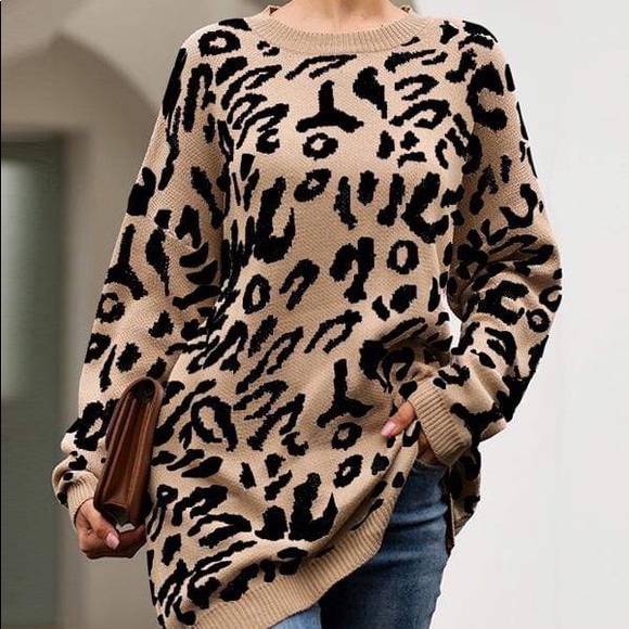 Sweaters - LAST ONE The Leopard Print Sweater